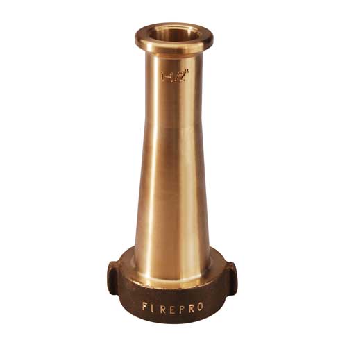 FP3200 Fire Pro Brass Smooth Bore Nozzle | 2.5" Inlet 